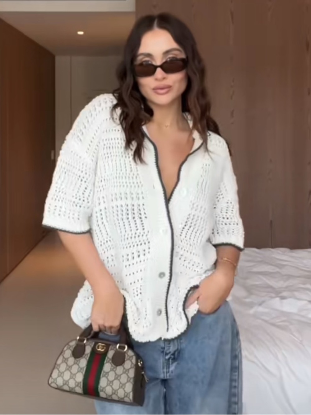 Zara Crochet Knit Sweater